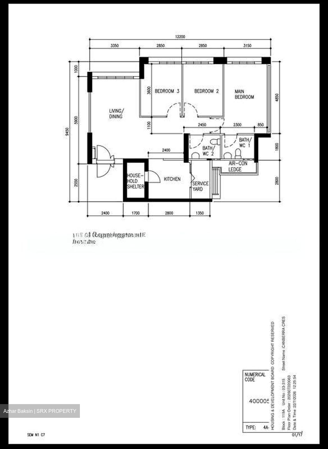 Blk 119A Eastwave @ Canberra (Sembawang), HDB 4 Rooms #589730351